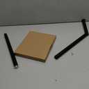 Free Standing Bathroom Toilet Paper Holder Stand with Reserve, Stainless Steel Pedestal Tissue Roll Holder, Black DECLUTTR