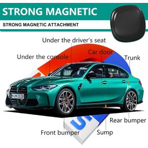 GPS Tracker for Vehicles,Mini Portable Magnetic Car GPS Tracking,Full Global Coverage Location GPS Tracker for Kids,Dogs,No Subscription Required/No Monthly Fee/No SIM Card Required