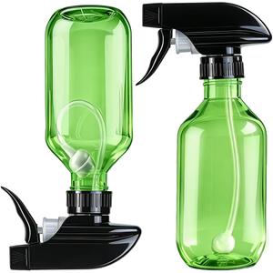 2 Pack 360 10oz Spray Bottles with Adjustable Spray Nozzles Green | 360 Inverted Spray Nozzle, Gravity Ball Designed for Cleaning Crack & Crevice, Leak-proof and Pressure-Resistant Design
