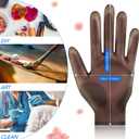 Geyoga 3 Pairs Silicone Gloves for Epoxy Resin Casting Reusable Waterproof Epoxy Gloves Safe Silicone Finger Protectors for DIY Jewelry Making Work Crafts