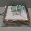 8x8 Picture Frame Set of 6 for Wall Hanging or Tabletop, Display 4 x 4 with Mat or 8 x 8 without Mat, Wood Square Photo Frames Bulk, 6 Pack, Deep Brown