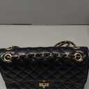 Quilted Crossbody Purse for Women Trendy Ladies Shoulder Bag with Chain Strap PU Leather Cross Body Bags Satchel HandBag