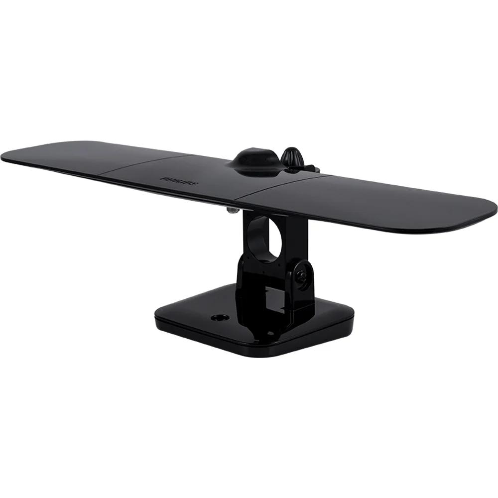 Philips Wing Mobile TV Antenna, Indoor Outdoor Attic Mount, Perfect for Tailgating and Camping, Long Range Antenna, Supports 4K 1080P VHF UHF, Compact Design, Smart TV Compatible, Black, SDV8412B/27