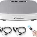 MERACH Vibration Plate Exercise Machine, Vibrating Plate Exercise Machine for Women Men, Vibration Plate with 2 Tension Ropes LED Display, Workout Equipment for Home