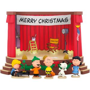 Hallmark Keepsake Peanuts Christmas Tabletop Decoration, The Peanuts Gang Merry Christmas, Charlie Brown! with Light and Sound