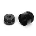 1/2"-28 Threaded Aluminum End Cap, Replacement Threaded End Cap for 1/2"-28 Cell Tubes, Black