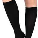 +MD 15-20 mmHg Women Compression Socks Men Knee High Open Toe Stockings | Lightweight Opaque, Reliable Graduated compression, Open Toe Design, Premium Lightweight Fabric, Anti-slip Band, XL