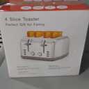 Toaster 4 Slice Retro Stainless Steel,Best Prime 4 Slice Toaster Wide Solt with 7 Shade Settings, Perfect for Waffles, Bagels and More Lainsten T-527