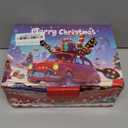 Christmas Car Decorations Reindeer Car Kit Antlers 2025, Jingle Bells Rudolph with Lights Reindeer and Nose, Tail Cute Costume Auto Accessories for Trunk Vehicles SUV Multicolor