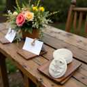 Velvet Wedding Ring Box - Octagon 3 Slots Engagement Ring Boxes with Hinged Lid for Proposal Engagement Wedding, Proposal Ring Box-PRB009-Beige-3 Slots