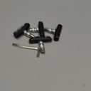 2 Pairs Bike V Brake Pads with Hex Nuts Hex Wrench for Mountain Bike, Road Bicycle, MTB, BMX