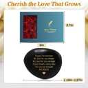 Happy Anniversary Rock Gifts for Men & Women - Decorative Rock with Heartfelt Message, Anniversary Wedding Gift for Husband Wife Him Her Couple,Romantic Keepsake,Engraved Natural River Stone Accessory