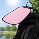 Clip-on Stroller Sun Shade, 24.4'' x 14.2'' with Adjustable Universal Clamp Blocks Light, Glare, Disturbances Clip on Side Panel Shade UV Protection for Strollers, Pet Strollers, Car Windows