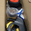 24V Cordless Weed Wacker, 2 x 4.0Ah Battery Powered Weed Eater with Wheel