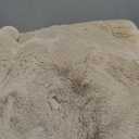 Beige Plush Faux Washable Rabbit Fur Area Rugs for Bedroom Shag Carpet for Living Room 4x6 Rectangle Nursery Rug