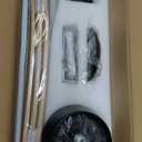 Flush Mount Ceiling Fan no light with Remote, 52 inch Low Profile Wood Ceiling Fan without light for Outdoor, Bedroom, Natural Wood and matte Black, DC Motor, 6 Speed