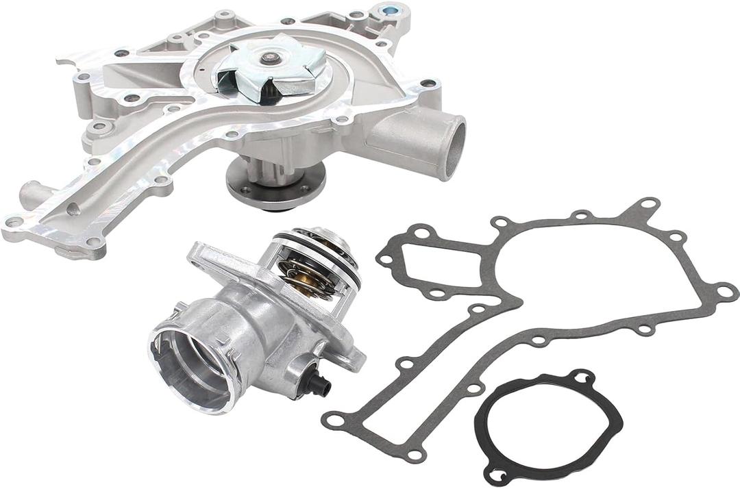 ApplianPar Water Pump and Engine Coolant Thermostat Housing Assembly for Mercedes-Benz C240 C280 C320 CL500 C43 C55 AMG CLK500 E320 E430 E500 ML320 S430 R500 SLK320