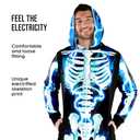 Morph Skeleton Costume Men, Adult Skeleton Costume, Halloween Costumes For Men, Halloween Costumes For Adults (XX-Large, Blue)