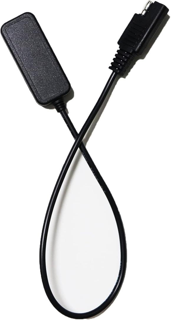 NEWZINIU SAE to USB2.0 Cable Adapter, dc to USB2.0 Adapter Cable, USB2.0 Voltage Regulator Cable Adapter, 12V to 5v Charger 1.5A Port for Cars, Motorcycles, Mobile Phones, Tablets, Solar Panels, etc.