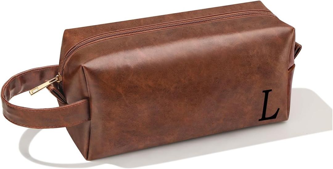 Birthday Gifts for Dad Husband Grandpa, Christmas Valentines Fathers Day Anniversary Ideas Gifts for Dad Husband Brother from Daughter Wife, Men Gift Toiletry Travel Bag for Him