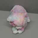 Glow Guards 13'' Lying Light up Rainbow Cat Plush Toy Rainbow Kitty Soft Stuffed Animal Bed Night Light Birthday for Toddler Kids (LED)