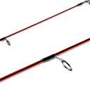 Berkley 6’6” Cherrywood HD Spinning Rod, One Piece Spinning Rod, 4-12lb Line Rating, Medium Light Rod Power, Fast Action, 1/8-5/8 oz. Lure Rating,Red