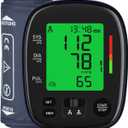 Automatic Upper Arm Blood Pressure Monitor, Dual User 2 x120 Memories Digital Blood Pressure Machine (8.7"-16.5") Cuff Size 4*AA Batteries & USB-C Cable, Irregular Heartbeat & Pulse Detection