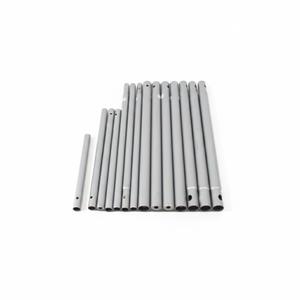 Several Aluminum Tubes Or Poles That Are Components Of a Larger Structural Assembly