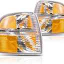For 2002 03 2004 Ford Explorer Pair Park/Signal Lights Driver and Passenger Side Unitpark/signal combination to 12/22/03 FO2520167 FO2521167 - replaces 1L2Z13201AA 1L2Z13200AA
