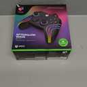 PDP Gaming Afterglow Wave Enhanced Wired Controller for Xbox Series X|S, Xbox One, Windows 10/11 PC, Advanced Programmable Gamepad, Customizable Lighting, Licensed by Microsoft, Companion App: Black