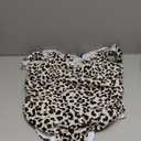 Daci Women Plus Size One Piece Swimsuits Leopard Ruffled V Neck Tummy Control Bathing Suits Leopard 22 Plus