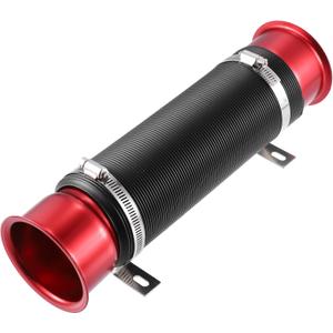 ACROPIX 76mm 3inch Universal Car Air Duct Hose Cold Air Turbo Intake Pipe Red - Pack of 1