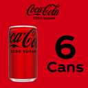 3 x Coke Zero Sugar Mini-Can 7.5 fl oz, 6 Pack (Package May Vary)