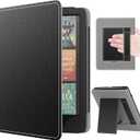 MoKo Case for 7"/6.8" Kindle Paperwhite(12th/11th Gen-2024/2021) and Kindle Paperwhite Signature Edition,Slim PU Shell Cover Case with Auto-Wake/Sleep for Kindle Paperwhite 2024, Black