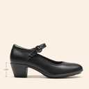 DREAM PAIRS Mary Jane Shoes Women Low Chunky Heels Closed Toe Pumps Comfortable Work Business Dress Shoes (6.5, Black)