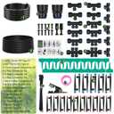 Drip Irrigation System for Garden, 2026 Upgraded Automatic Plant Watering Kit with Quick Connect PE Tubing, 30 Water-Saving Adjustable Drip Emitters for Yard, Lawn, Raised Bed & Greenhouse (100FT)