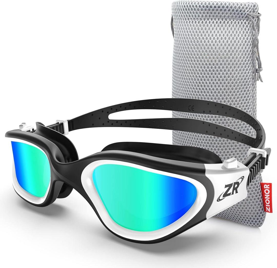 ZIONOR G1 Polarized Swimming Goggles for Unisex Adult Women Anti Fog 100% Anti UV Diving Goggles