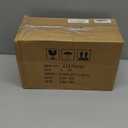 Rectangular Natural Travertine and Rustic Wood Textures Tissue Box Cover for Bathroom,Livingroom,Bedroom, Hand-Made Resin Wood Inlaid Travertine Tissue Box Holder,10 x 5.7 x 4.5 in (C-brown&beige)