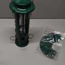 Kingsyard Squirrel Proof Bird Feeders with Weight-Activated Perches, Metal Wild Bird Feeder for Outdoors Hanging, 3 lb Large Seed Capacity, Green