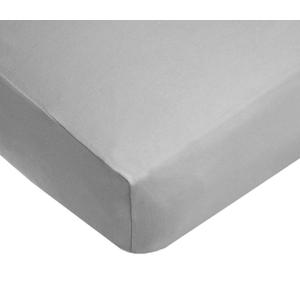 American Baby Company 100% Natural Cotton Fitted Crib Sheet 52" x 28" - Soft, Breathable, Hypoallergenic & Gentle Toddler Bed Sheet, Ash Gray, Neutral for Boys & Girls