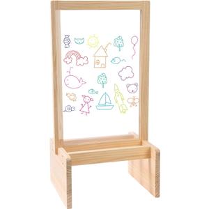 Double Side Acrylic Art Painting Easel,See-Through Drawing Board,Transparent Graffiti Drawing Board for Kids Fun,Portable Craft Activities(Easel)