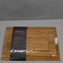 Bamboo Cutting Boards (set of 3), Carbonized Bamboo Chopping Boards with Juice Groove for Kitchen Meal Prep and Serving