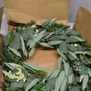 Eucalyptus Wreaths 22" Large Artificial Greenery Outdoor/Indoor Wreath Spring/Summer Wreath Green Wreaths for Front Door Porch Window Wall Hanging Decor All Year Round Wre-athGreen
