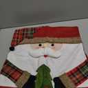 PerGar Xmas Dinner Chair Covers, Soft Anti Wrinkle Non Slip Christmas Chair Slipcovers, Dining Room Chair Back Covers, Christmas Chair Cover for Dining Room (Father Christmas)