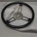 Grant 846 Classic Series Nostalgia 15 inch Black Foam Grip 3-Spoke Design with Horn Button Steering Wheel