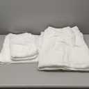 LANE LINEN 100% Cotton Bathroom Towel Set of 24 - Durable, Soft & Absorbent - Bath, Fingertip, Hand, Washcloths, Bath Sheets, Hotel & Spa-Quality Design - White Towels