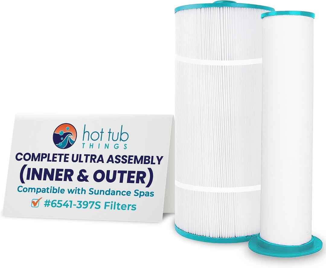 6541-397 Hot Tub Things 130 Sq Ft Spa Filter Set, Replacement Cartridges for 880 & 980 Series Hot Tubs 20092025, Compatible with Sundance Spas 6473-164S & 6473-165S, Advanced Filtration System