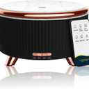 Diffusers for Essential Oils Large Room, 500ml Aromatherapy Diffuser Cool Mist Humidifier with Remote Control,7 Colors Lights & 4 Mist Mode Waterless Auto Off for Women Office Home (Black)