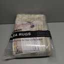 5x7 Area Rugs Beige Low Pile Indoor Washable Trendy Faded Style Rugs for Bedroom Living Room Dining Room Foldable Non-Slip Thin Print Home Office Mat