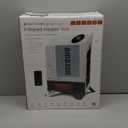 Heat Storm Wave Floor to Wall Infrared Space Heater with Attachable Feet, Remote Control, Built in Thermostat, 500-1000 Watts, 13x4x17 in, With Feet